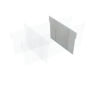 MBS ABS 420, příčka bílá, 200x400